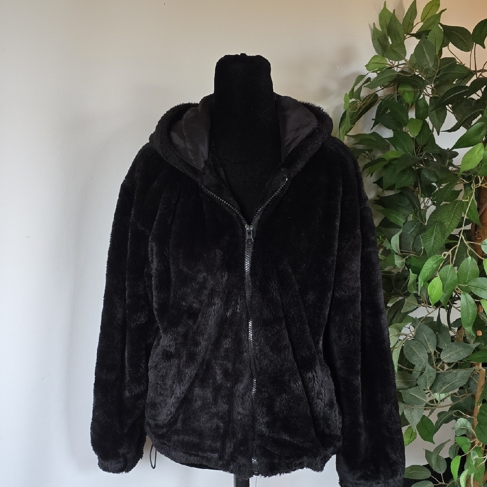 Black Sherpa Jacket Size Small